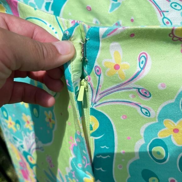 Lilly Pulitzer Peacock Wide Leg Pants - Picture 4 of 8